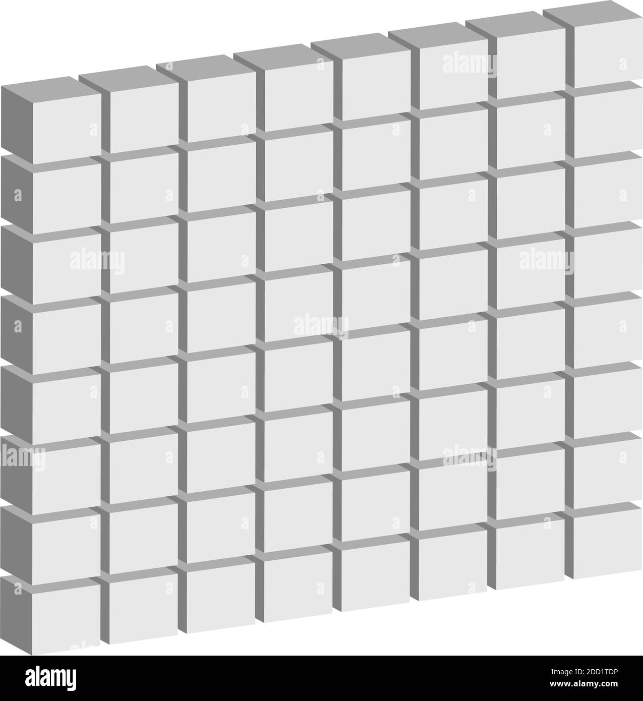 Wall, block, barricade concept graphic. Stonework, masonry, obstacle ...