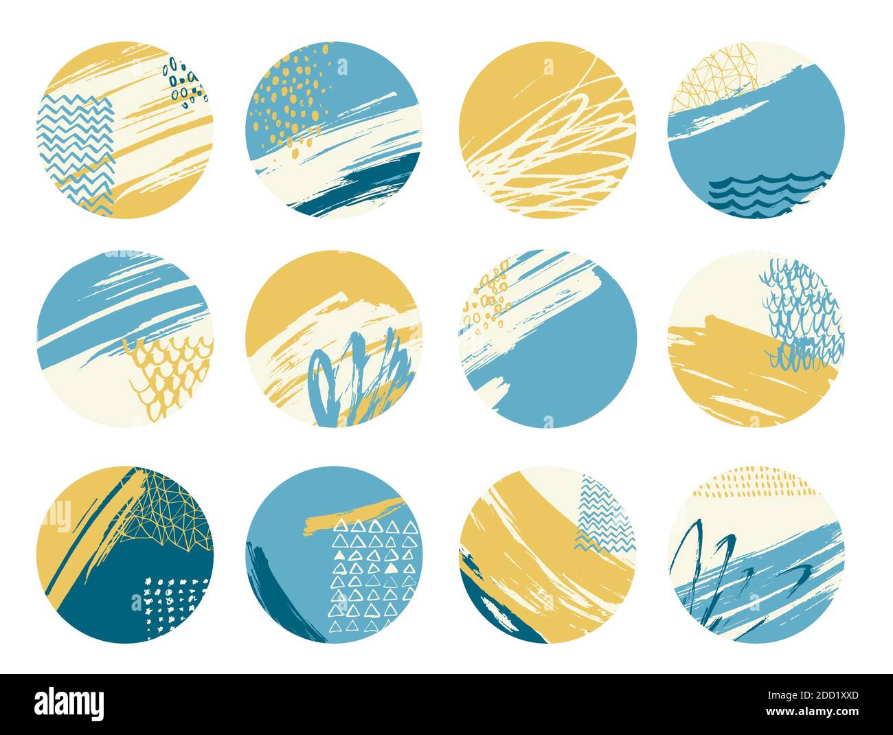 Various modern highlights and story sand colors icons for social media ...