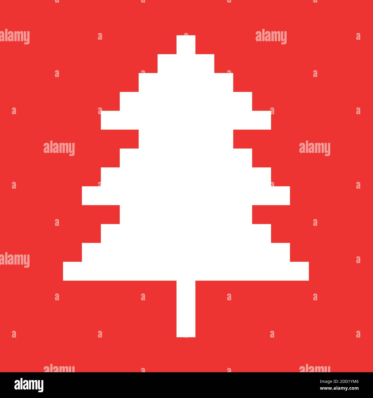 Vector pixel seamless pattern. New Year knitted background Stock Vector