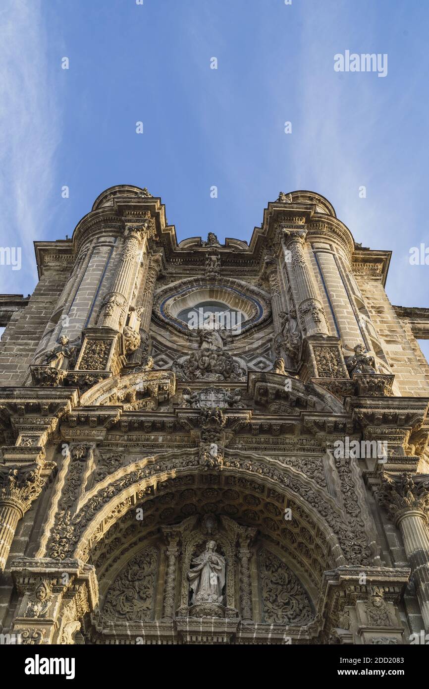 A low angle shot of Jerez Cathedral in Spain Stock Photo - Alamy