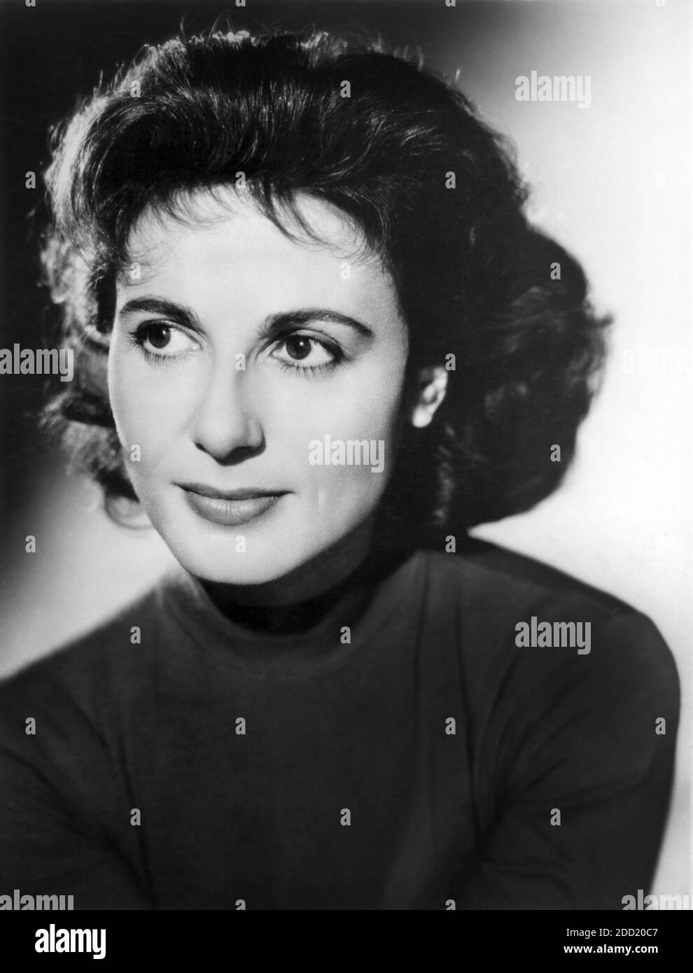English Actress Yvonne Mitchell, Head and Shoulders Publicity Portrait, 1950's Stock Photo