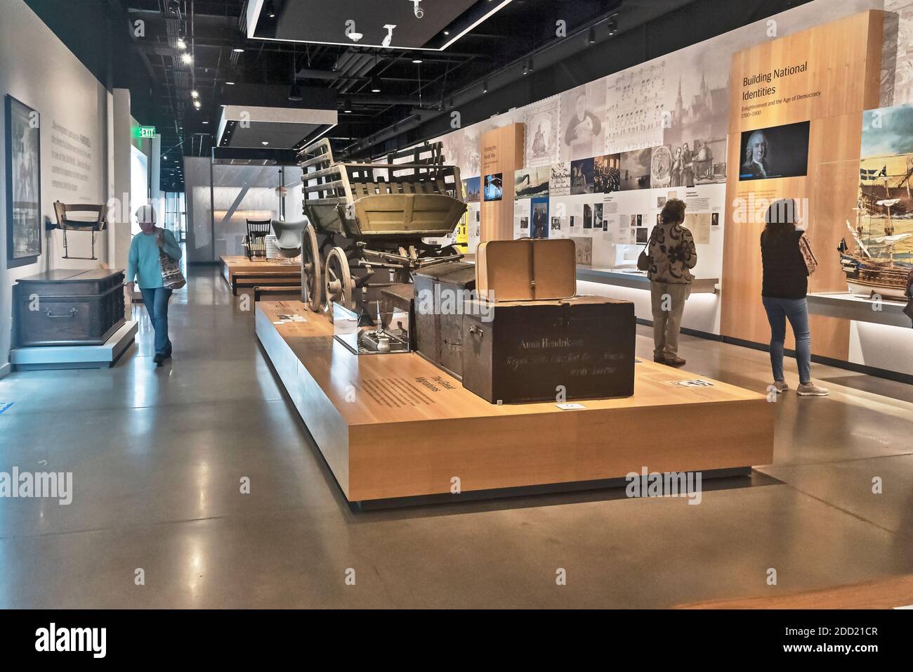 Inside view of displays at the National Nordic Museum , Seattle