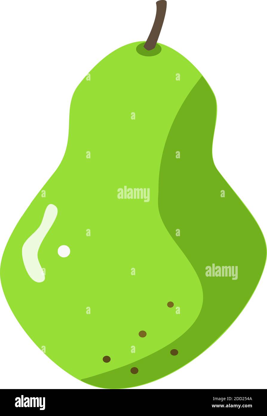 Pear art made by using Inkscape Stock Vector
