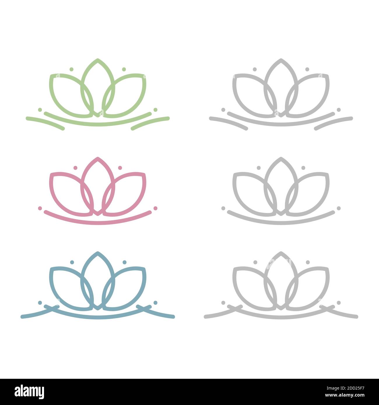 Lotus flower set - vector illustration Stock Vector Image & Art - Alamy