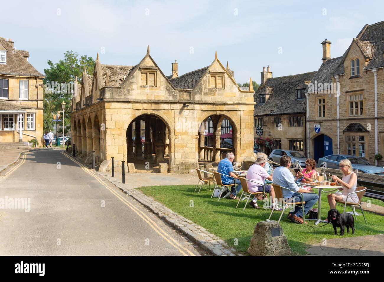 Medieval Market Hall, High Street, Chipping Campden, Gloucestershire, England, United Kingdom Stock Photo