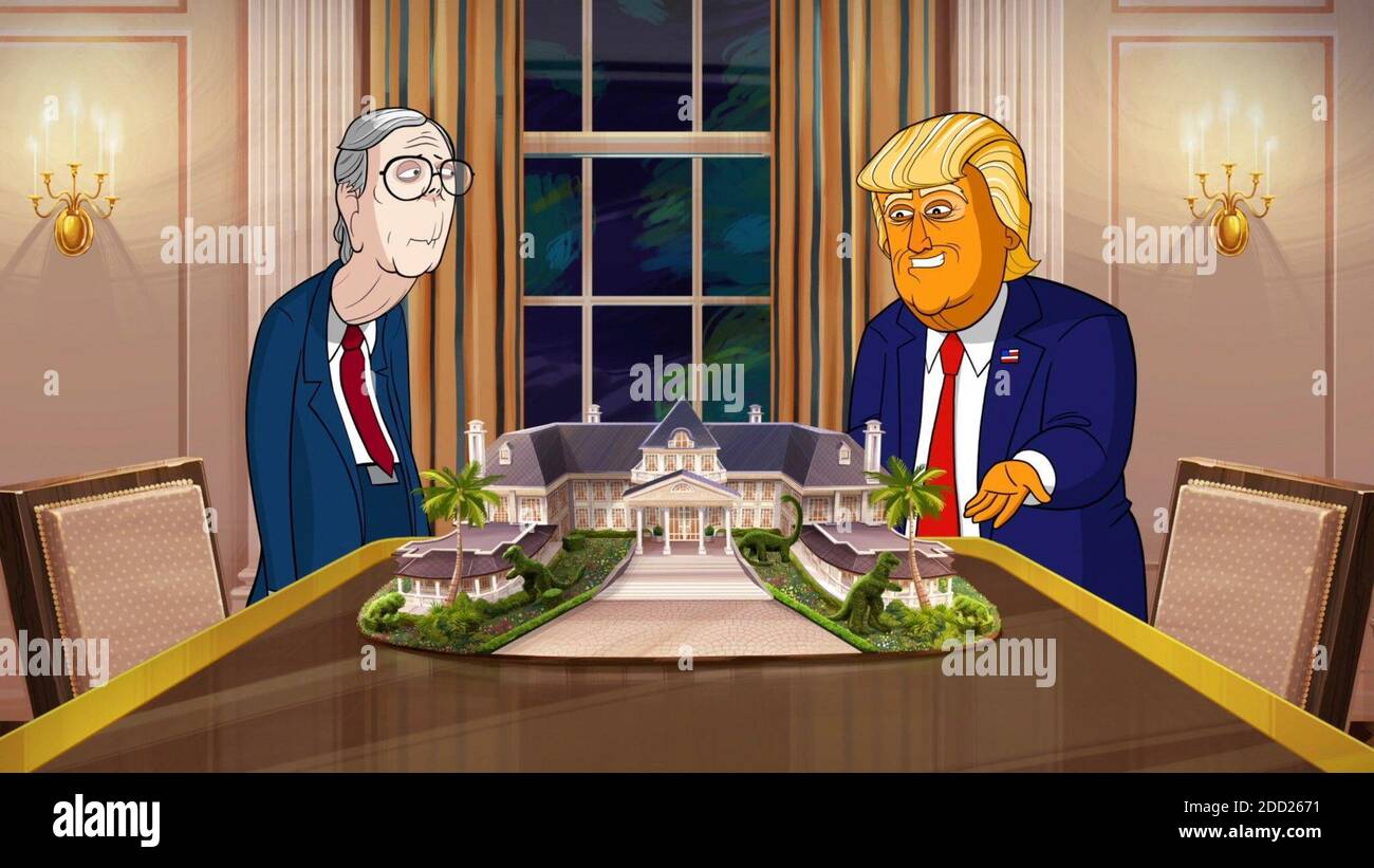 OUR CARTOON PRESIDENT, from left: Mitch McConnell (voiced by William  Sadler), Donald Trump (voice: Jeff Bergman), 'Closing Arguments', (Season  3, ep. 317, aired Nov. 1, 2020). photo: ©Showtime / Courtesy: Everett  Collection Stock Photo - Alamy