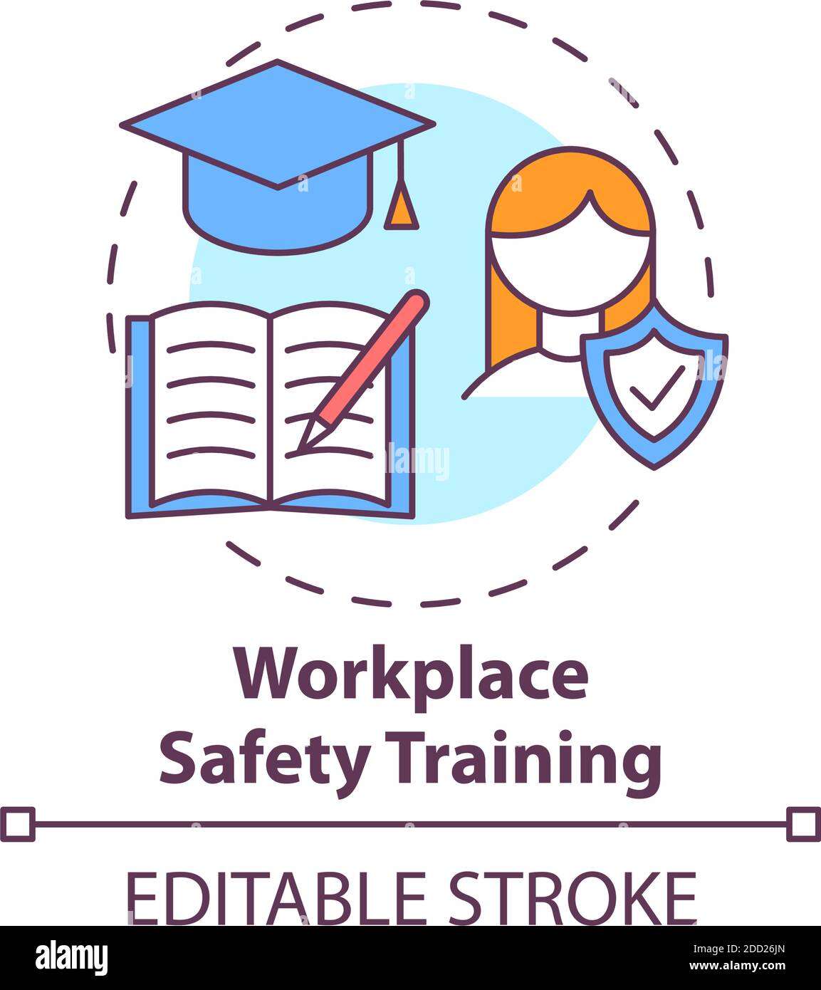 Workplace safety training concept icon Stock Vector Image & Art - Alamy