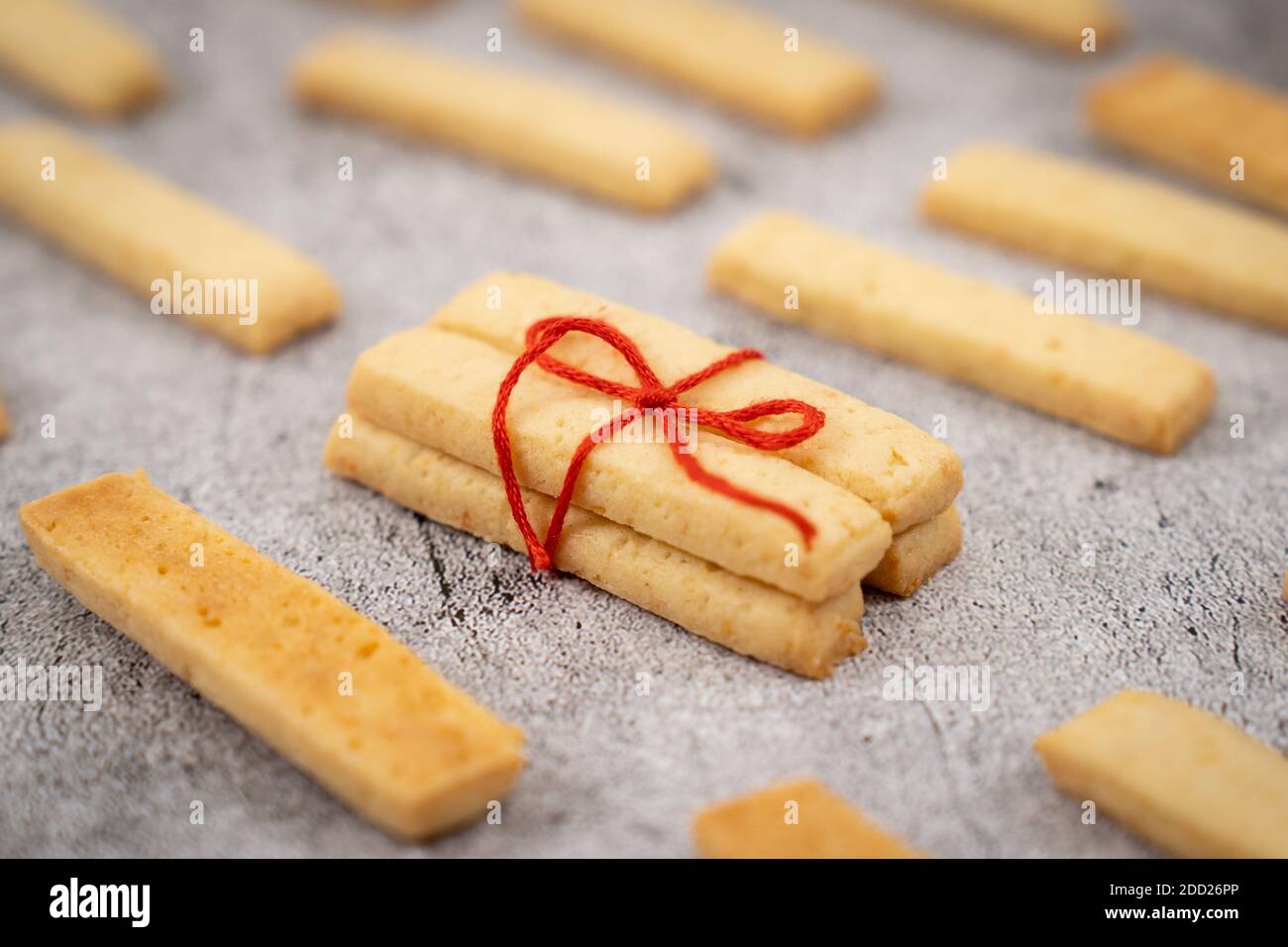 Parmesan cheese cookie sticks Stock Photo Alamy