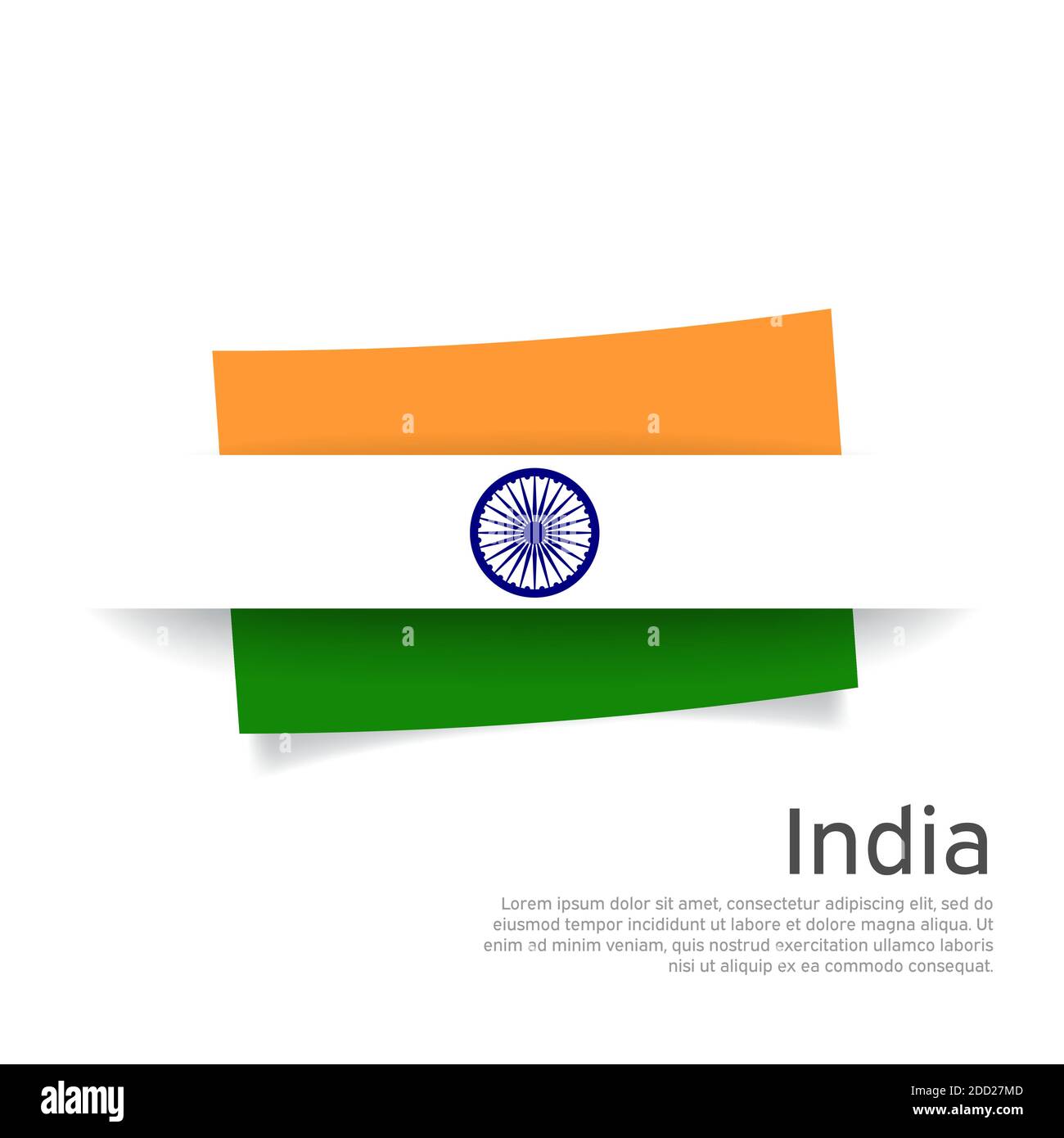 India flag in paper cut style. Creative background for patriotic holiday  card design. National Poster. State Indian patriotic cover, flyer. Vector  Stock Vector Image & Art - Alamy