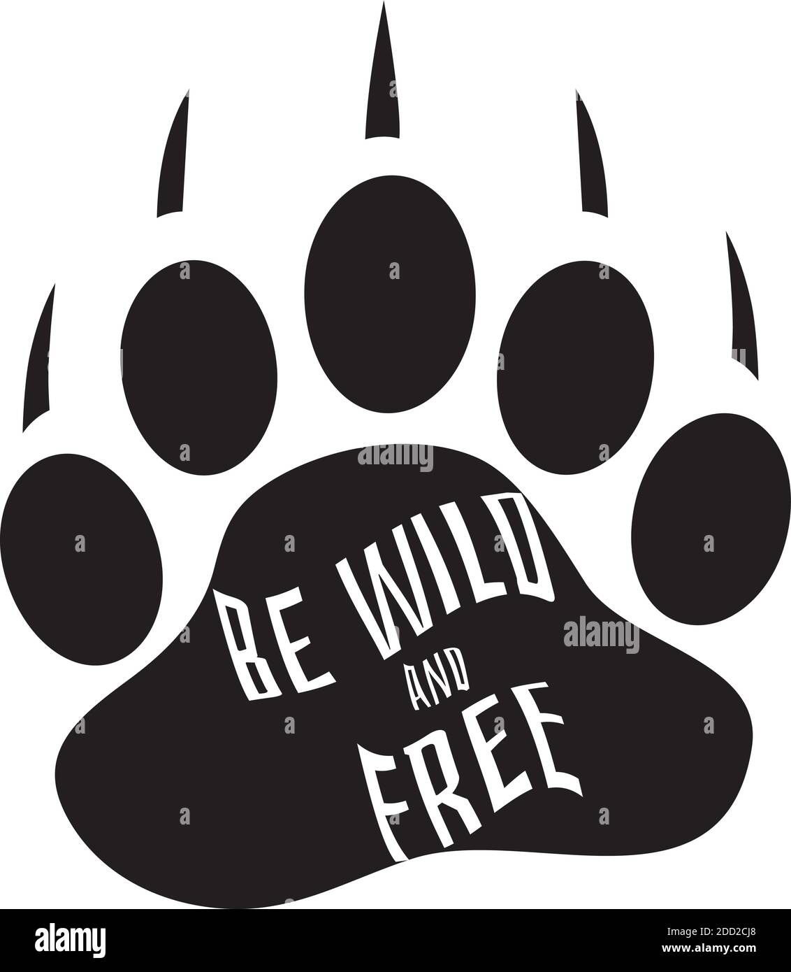 vector illustration of a bear paw print Stock Vector Image & Art Alamy