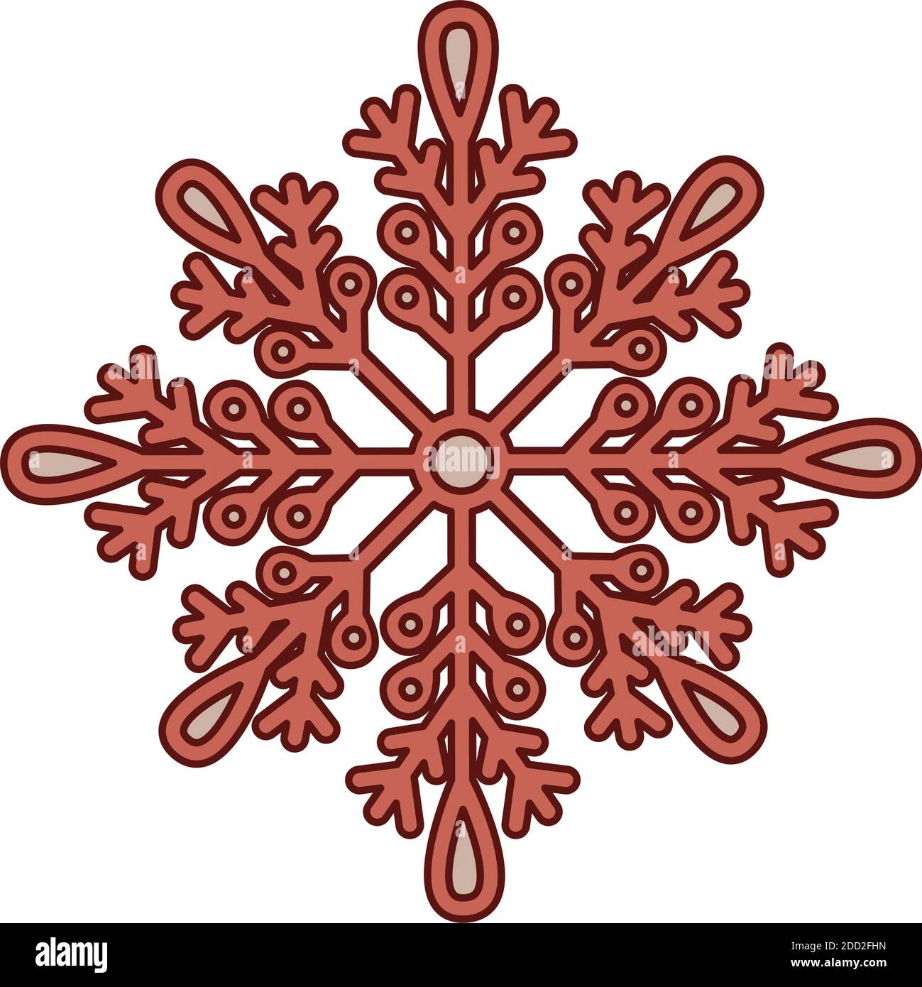 snowflake icon on white background Stock Vector Image & Art - Alamy