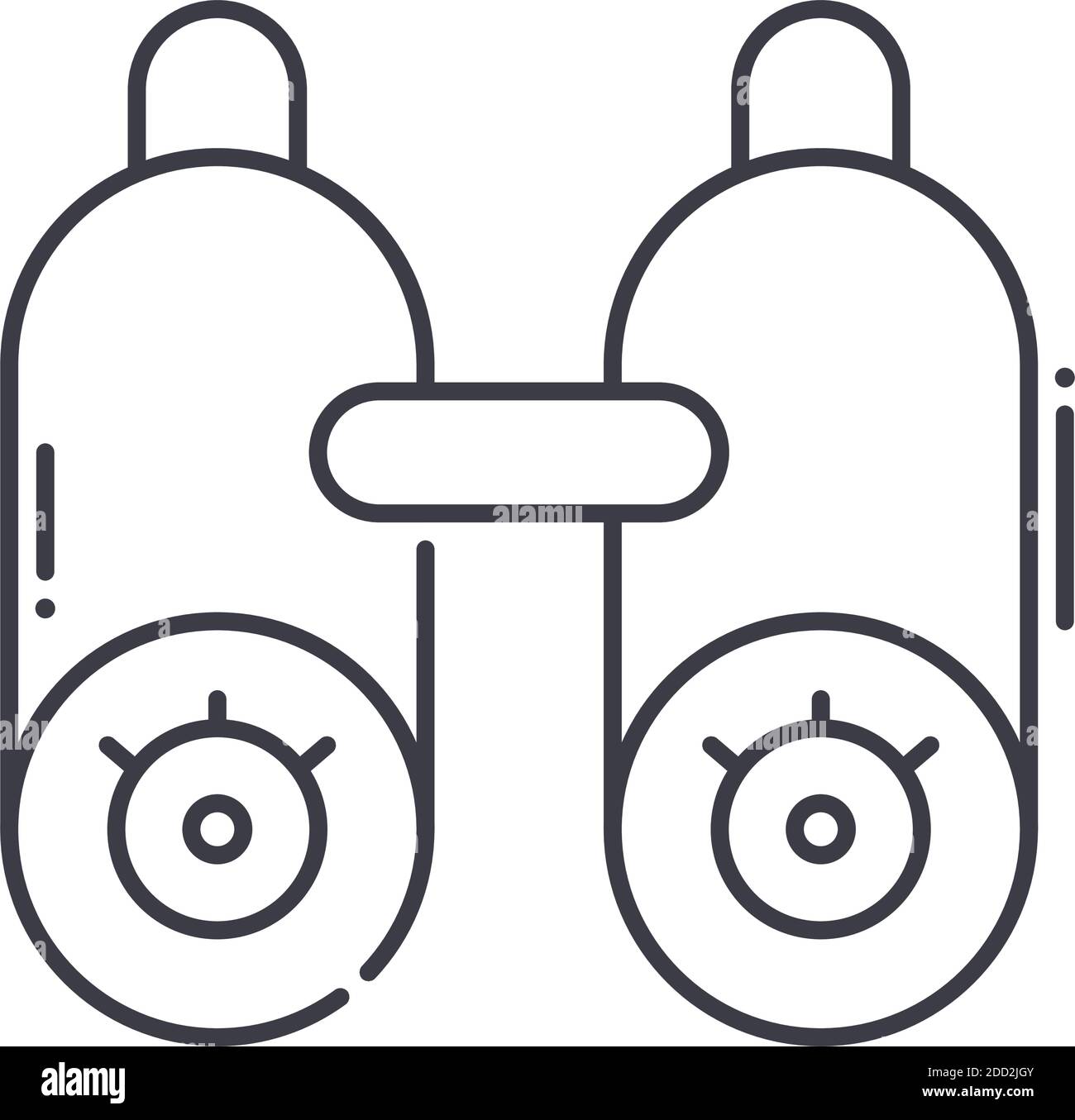Vision icon, linear isolated illustration, thin line vector, web design ...