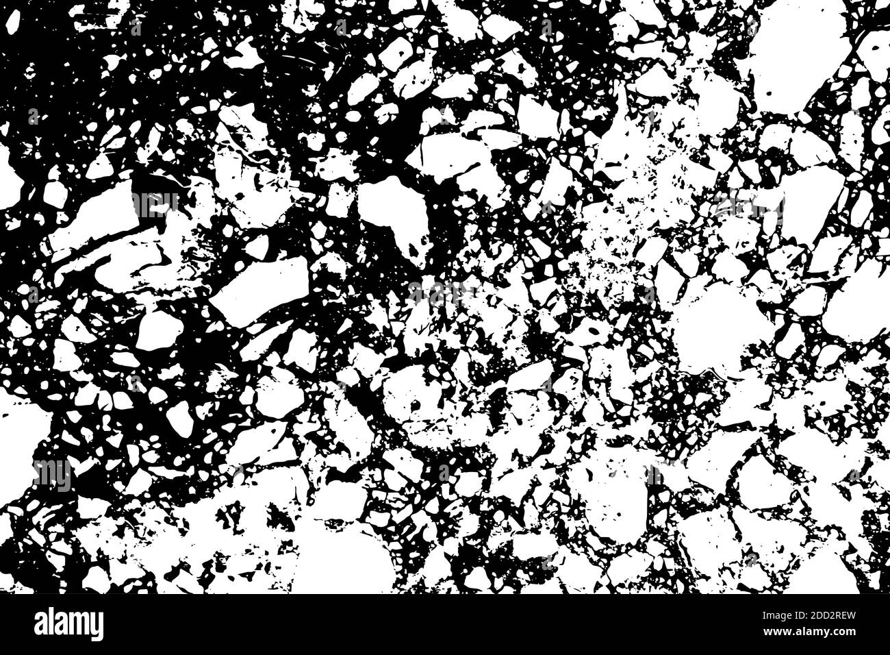 Black and white marble cracks simple texture. Vector illustration. Stock Vector