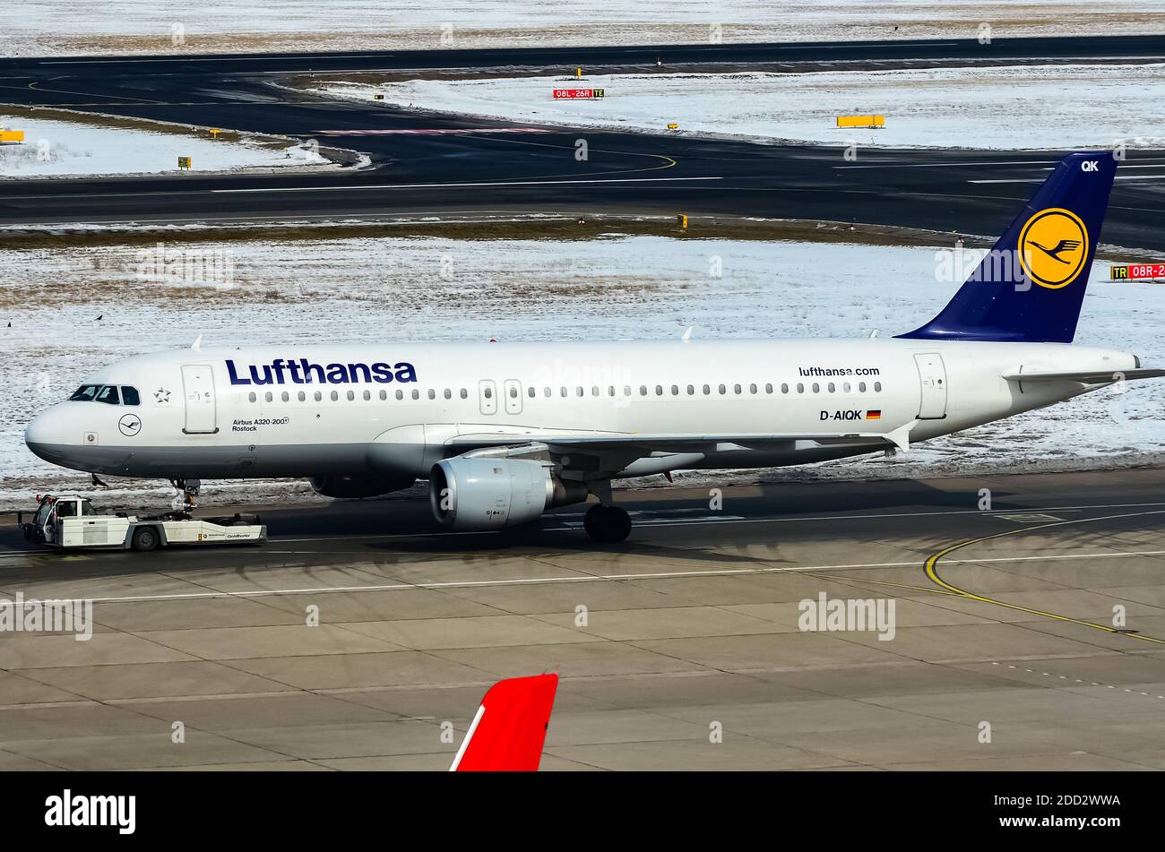Lufthansa Airbus A320 at the Berlin Tegel airport Stock Photo