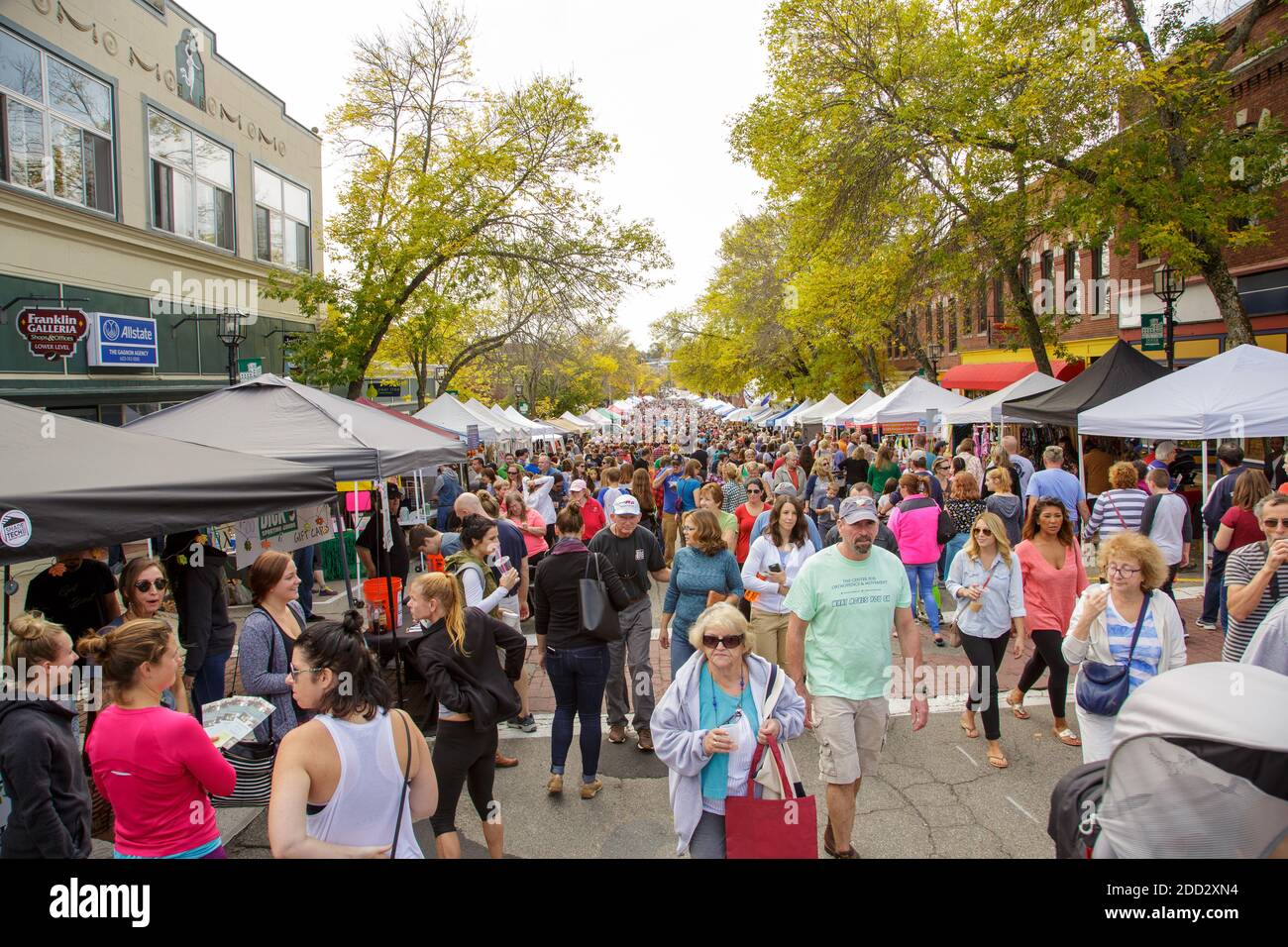 Street scene at the 2017 Apple Festival, Dover New Hampshire Stock Photo