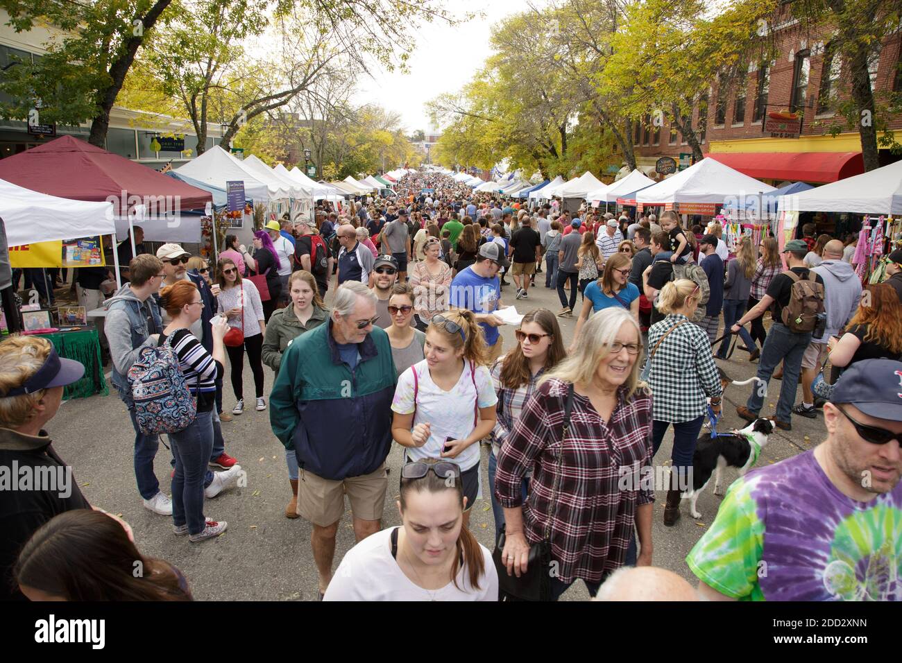 Street scene at the 2017 Apple Festival, Dover New Hampshire Stock Photo