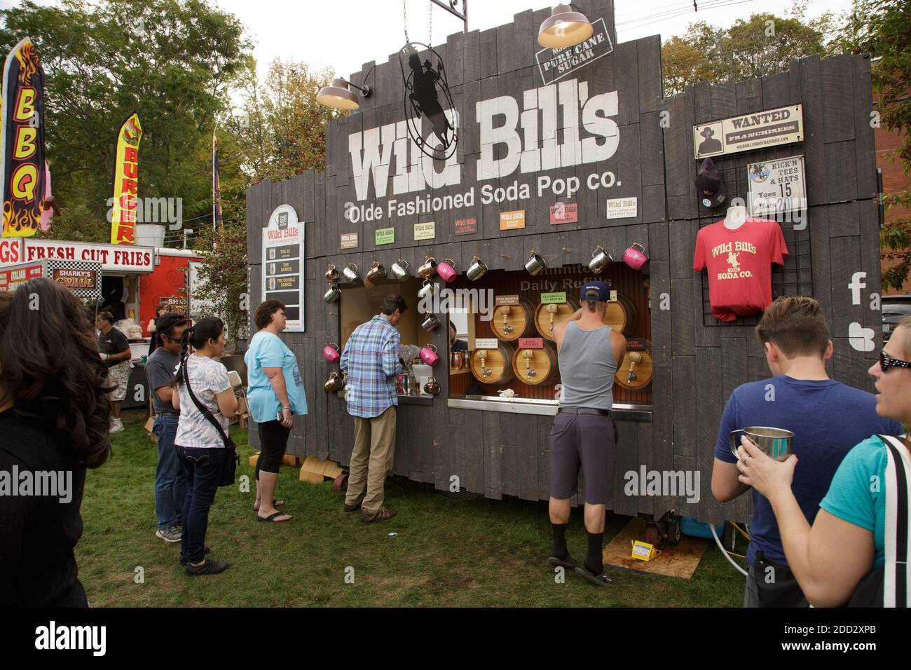 Beverage vendor at the 2017 Apple Festival, Dover New Hampshire Stock Photo