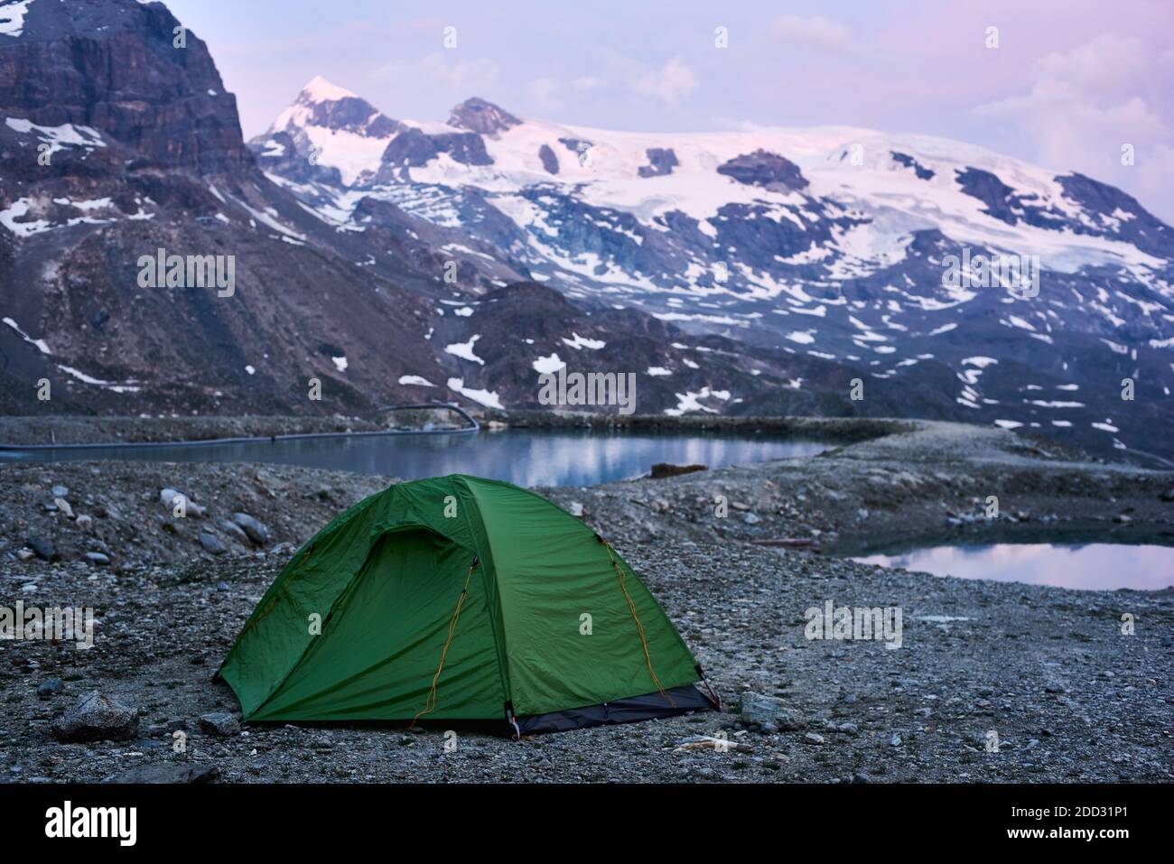 mountain alps tent