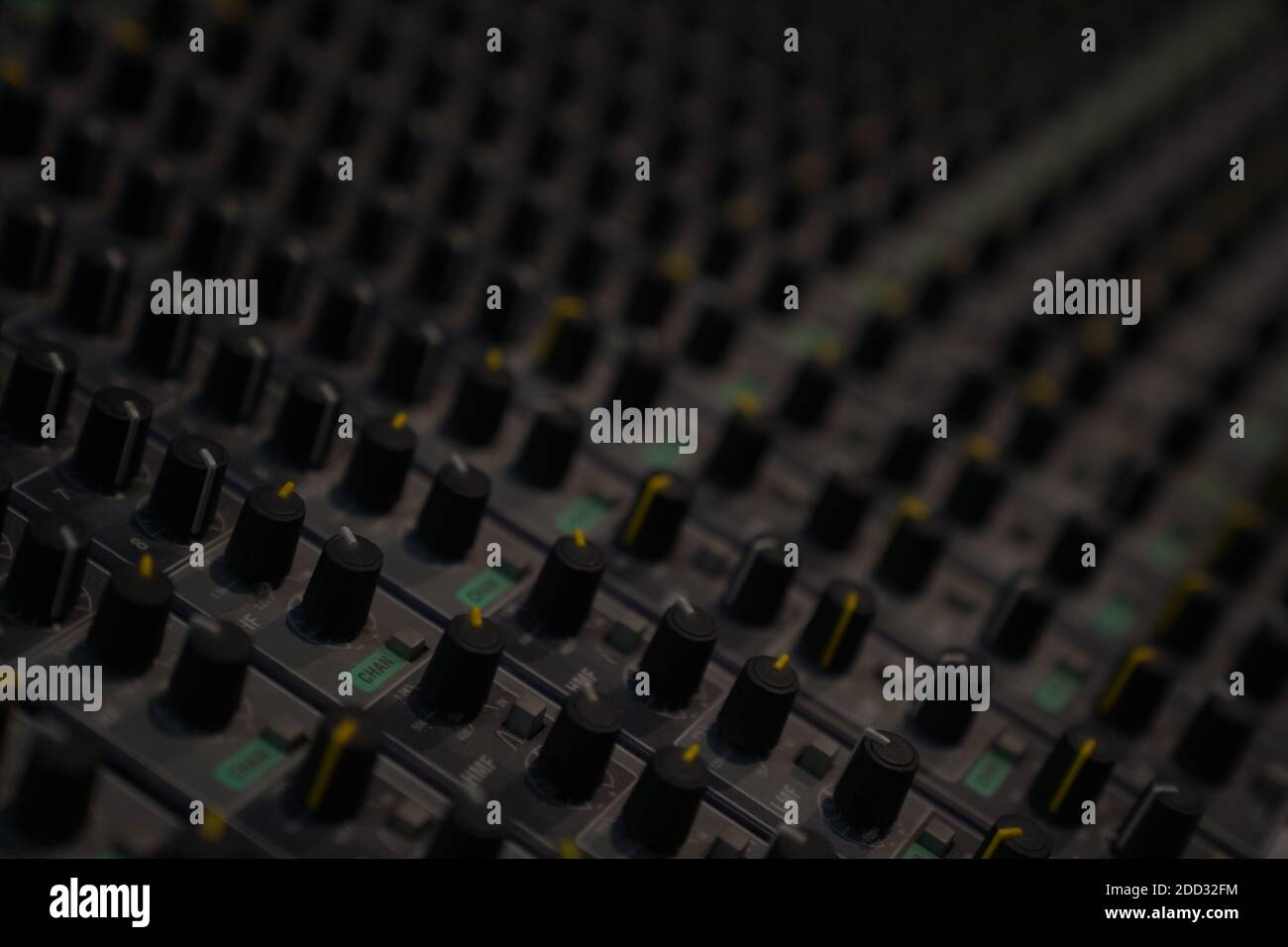 Music recording console, professional equipment, switches, amplifier