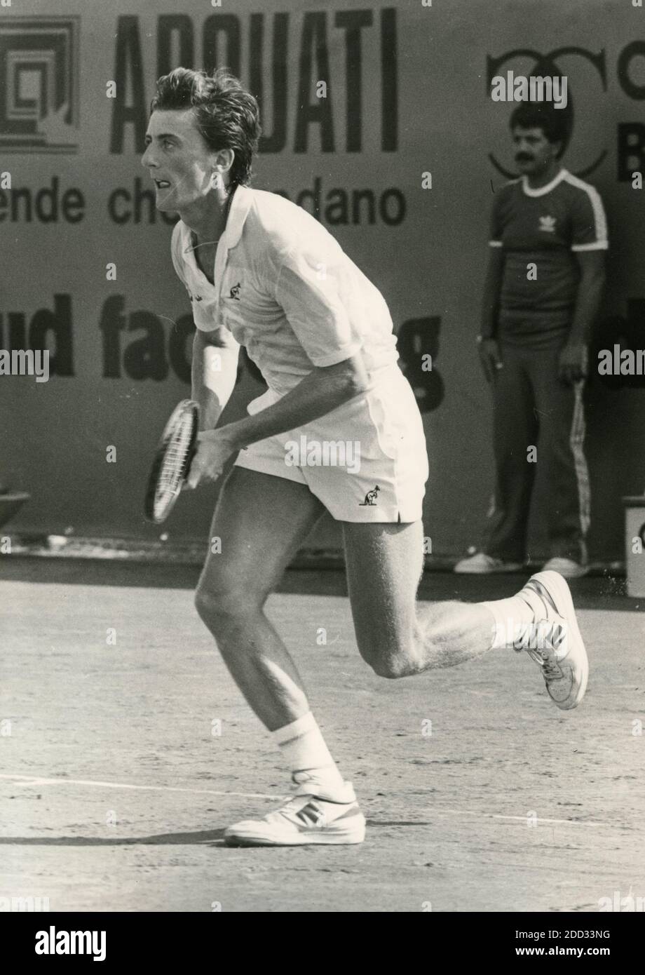 Italian tennis player Paolo Canè, Sweden 1986 Stock Photo Alamy