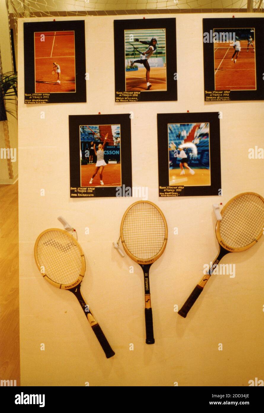 Tennis champions memorabilia, Italy 2000 Stock Photo