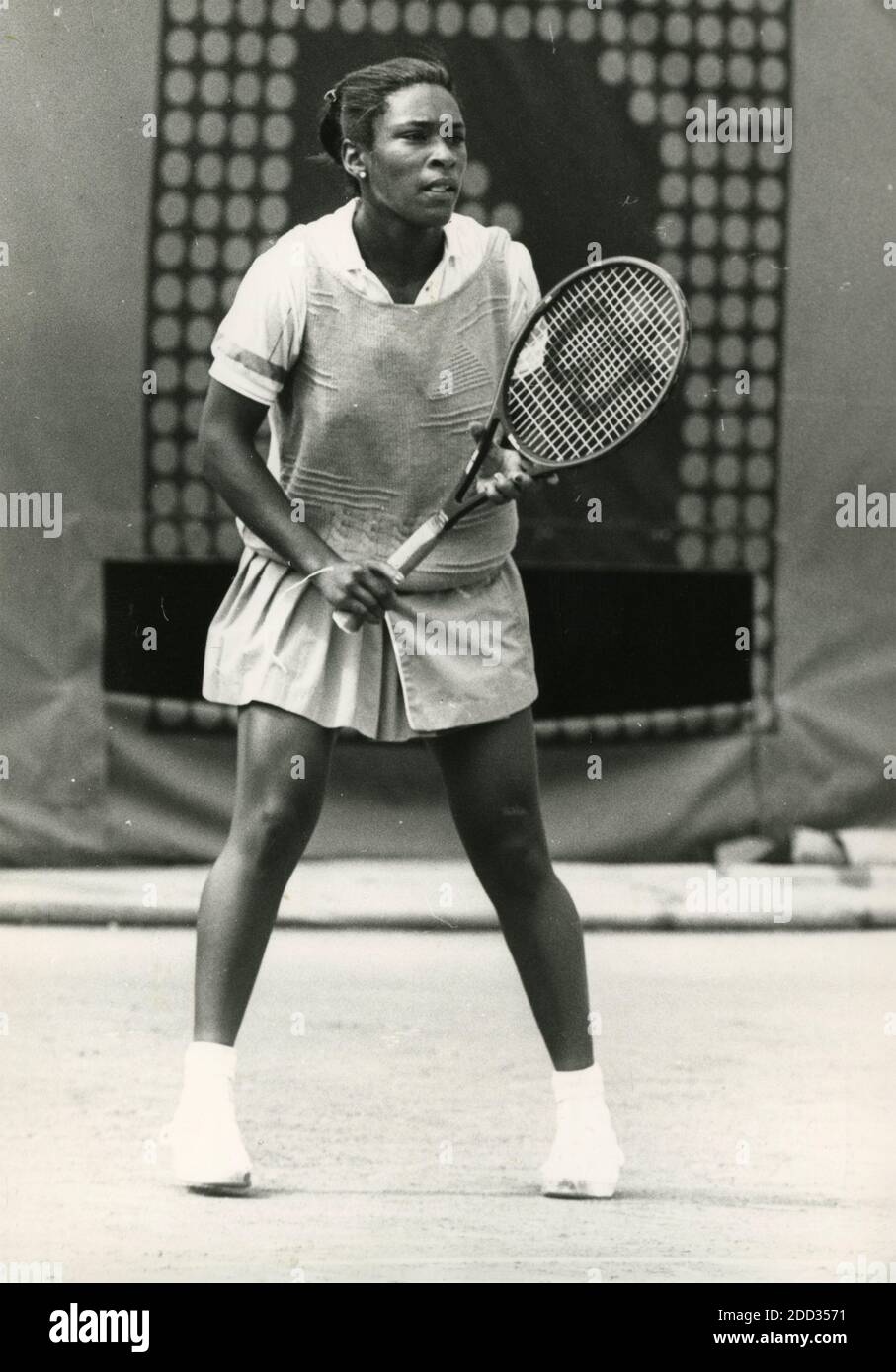American tennis player Zina Garrison, Roland Garros, France 1986