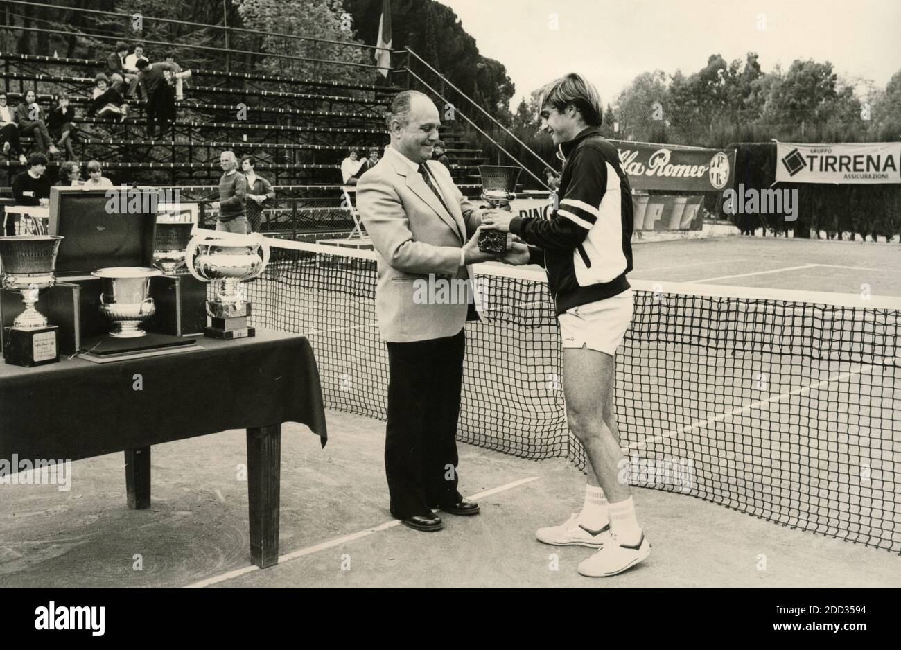 Argentinian tennis player Alejandro Ganzabal, 1980s Stock Photo