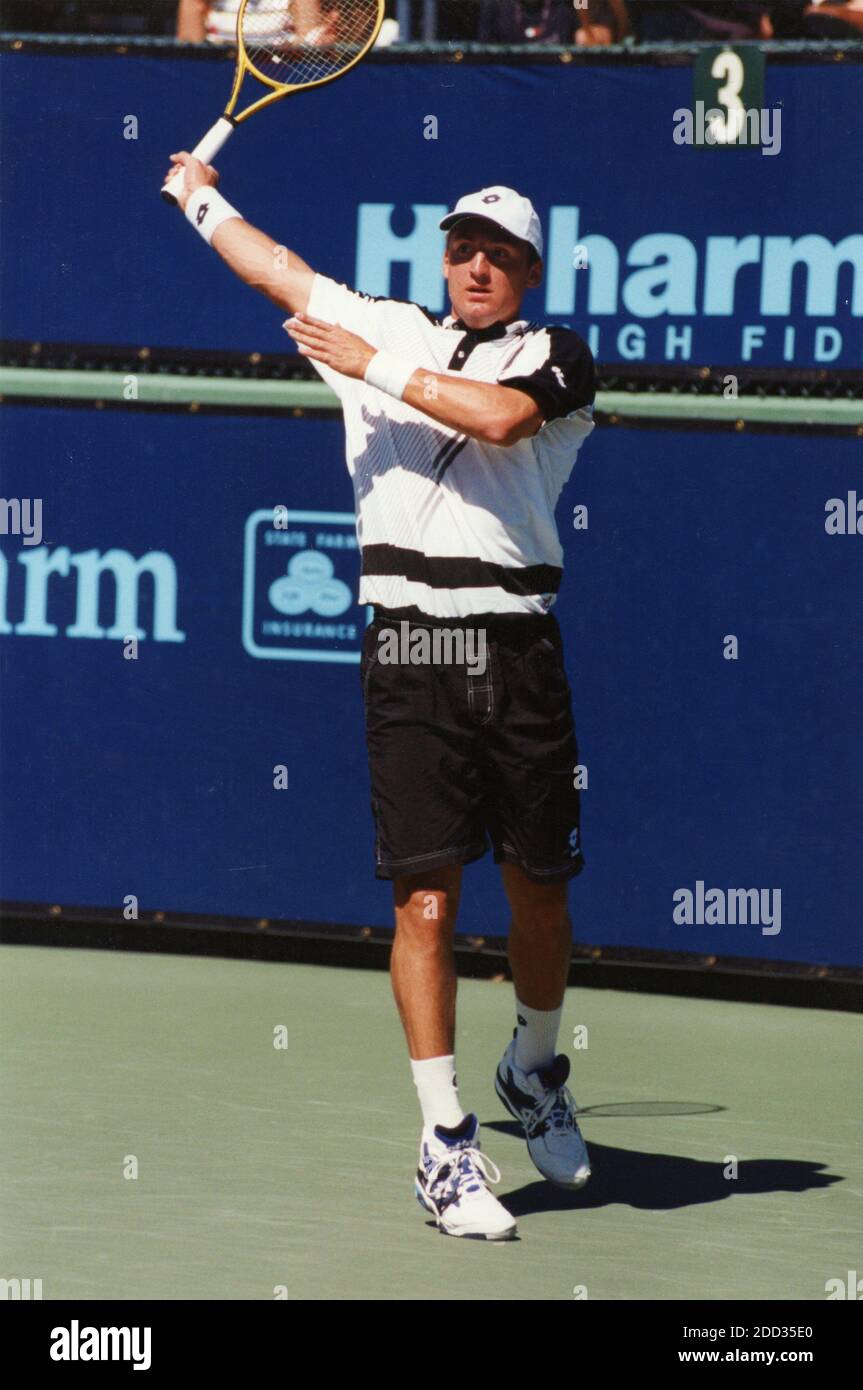 Italian tennis player Andrea Gaudenzi, 1990s Stock Photo