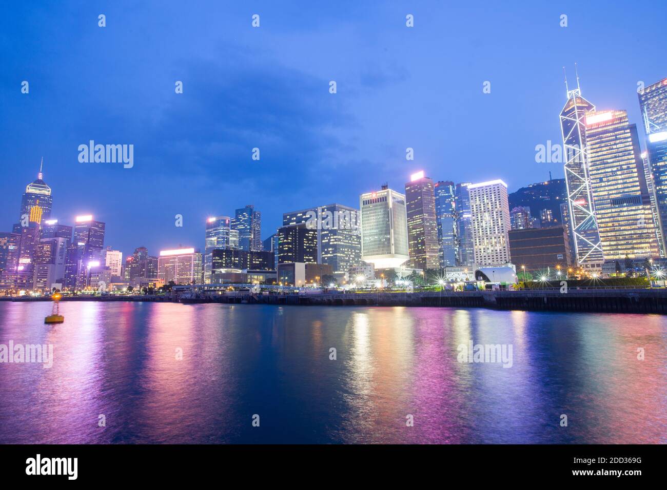 Hong Kong city at night Stock Photo - Alamy