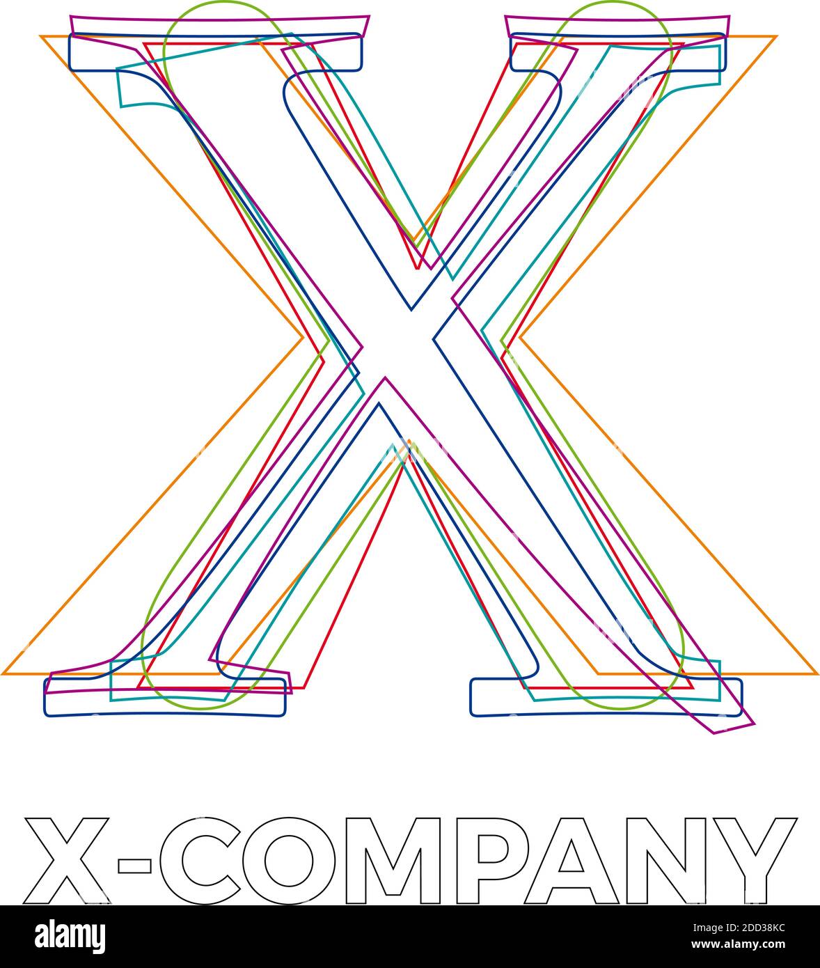Vector sign linear letter X Stock Vector Image Art Alamy Vector sign linear letter X Stock Vector Image Art Alamy
