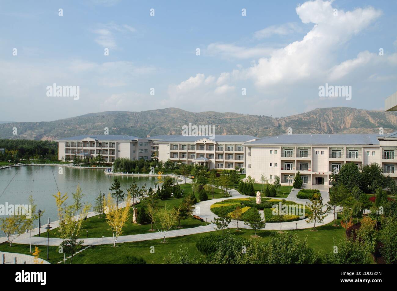 Pingliang city, gansu province widely into a hotel Stock Photo
