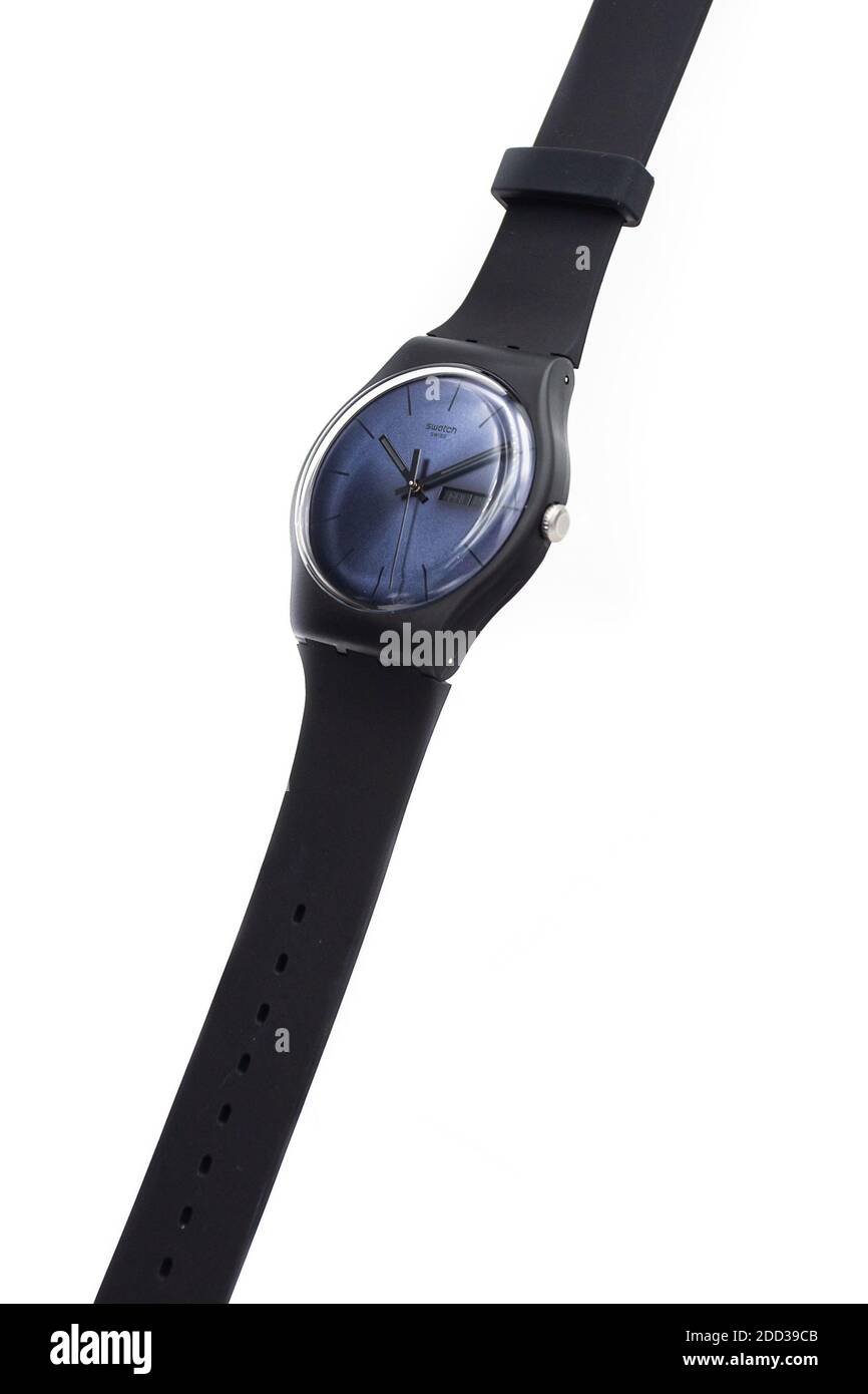 Geneve, Switzerland 07.10.2020 - Swatch swiss made simple design plastic  watch Stock Photo - Alamy