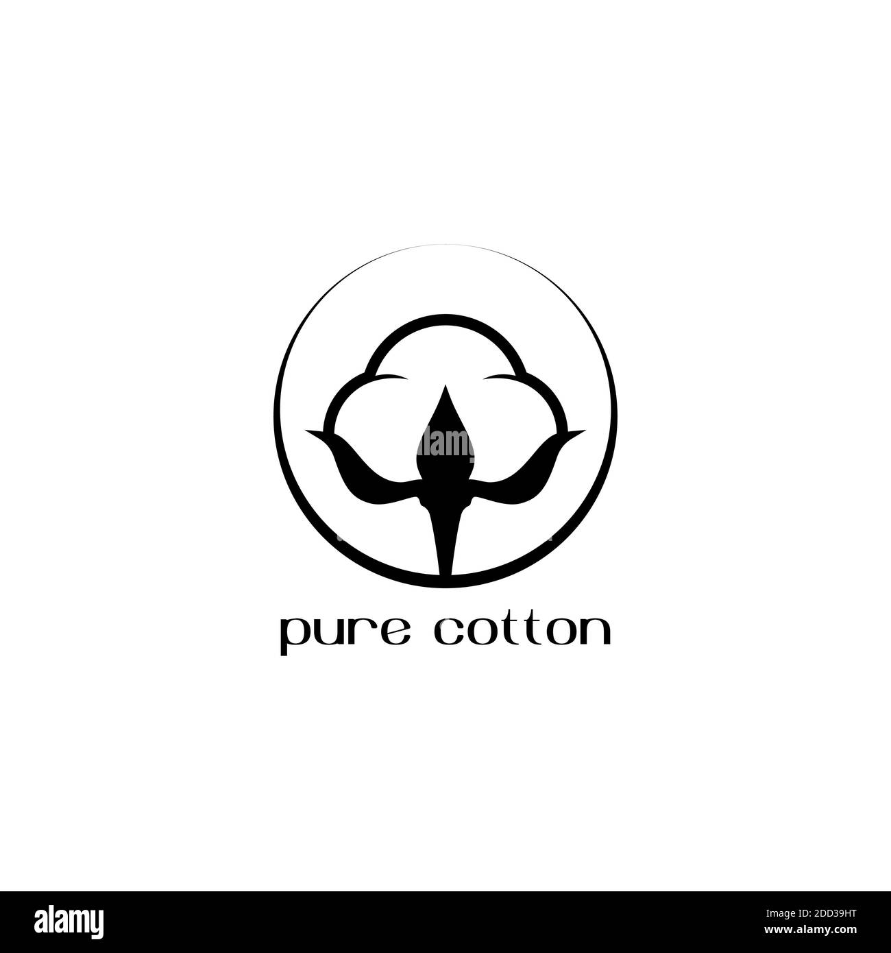 Cotton seed icon. 100 cotton label. Natural fiber sign. organic fabric ...