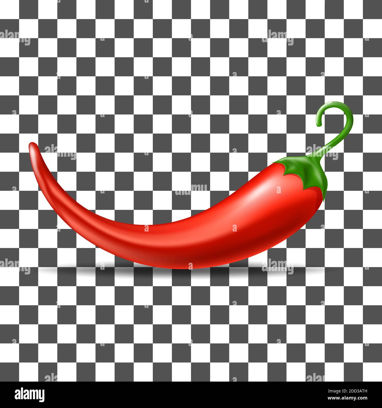red chilli pepper icon isolated Stock Vector