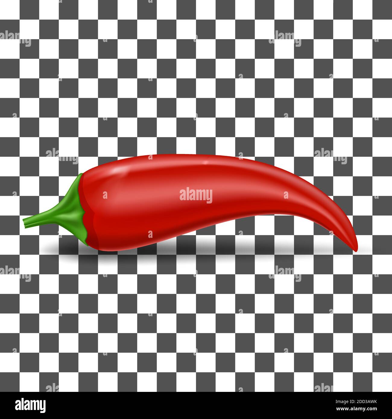 red chilli pepper icon isolated Stock Vector