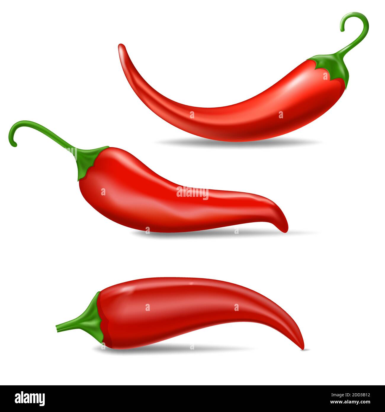 Fresh red hot chili pepper Stock Vector Image & Art - Alamy