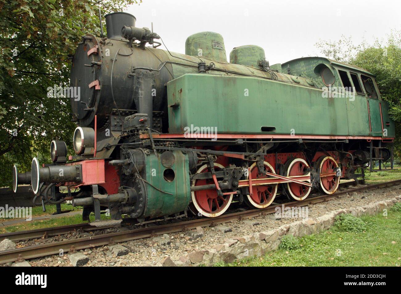 Cracow. Krakow. Poland. Antique TKw2, vintage steam engine