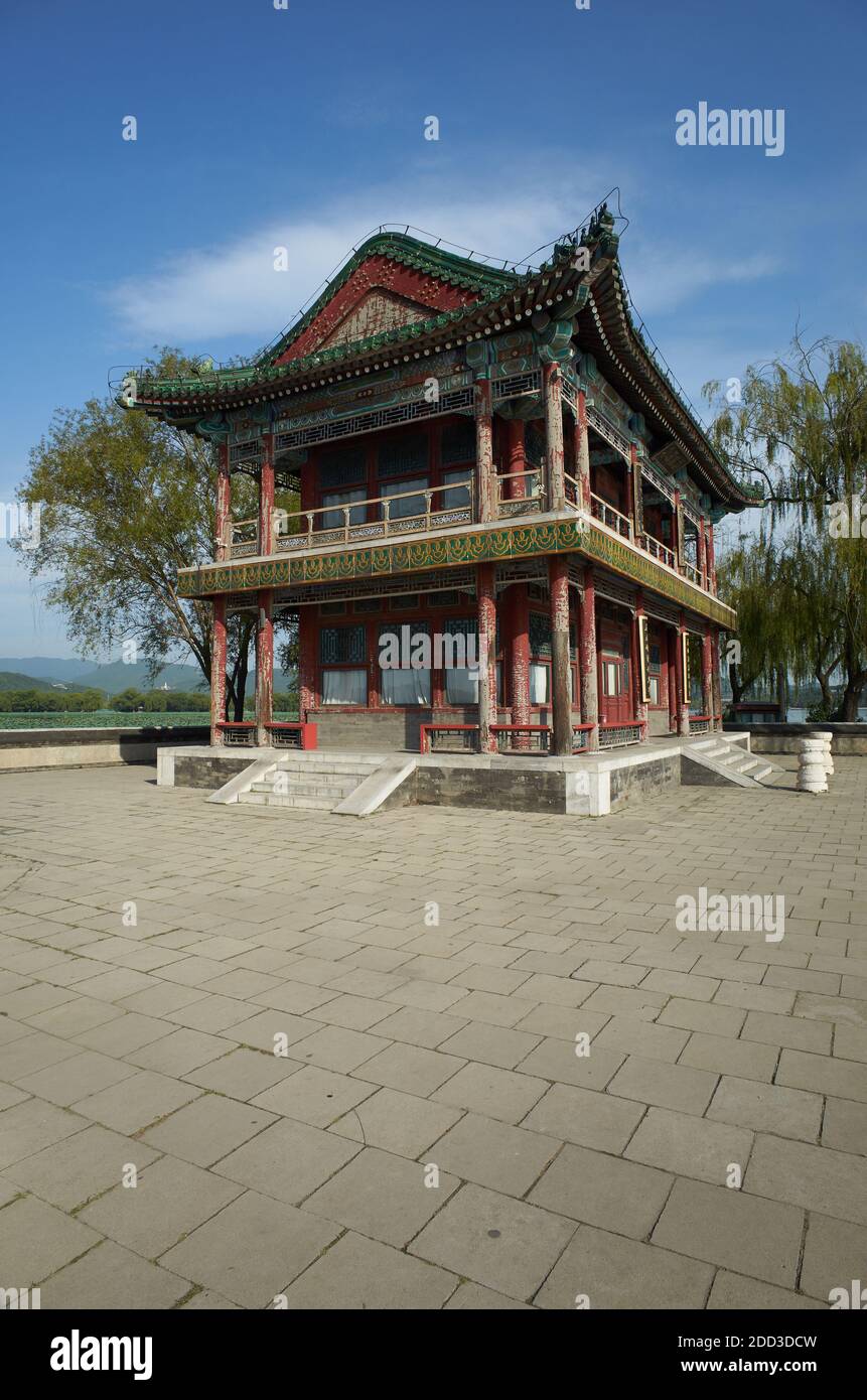 The Summer Palace in Beijing scenery Stock Photo