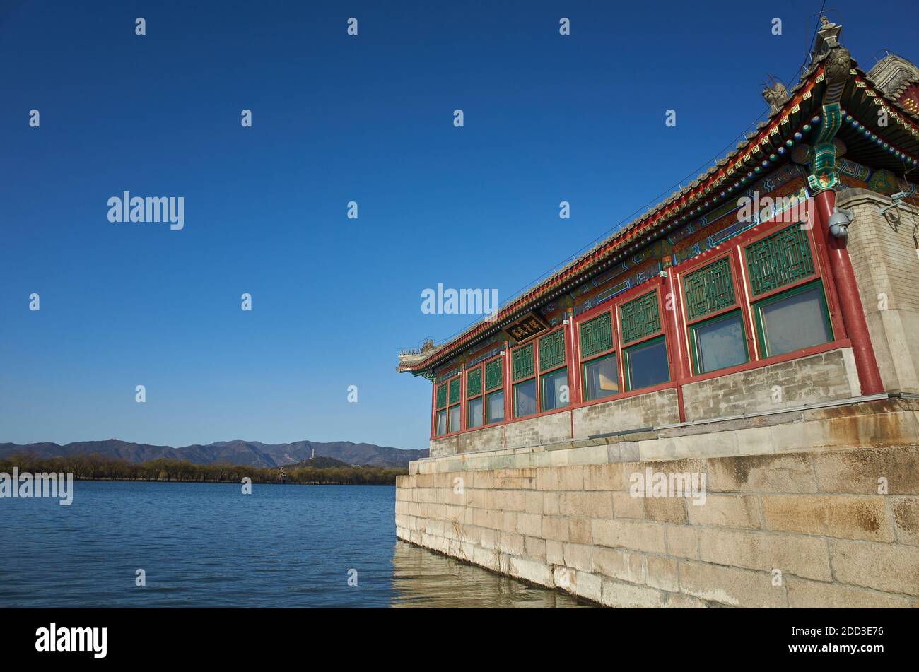 The Summer Palace in Beijing scenery Stock Photo