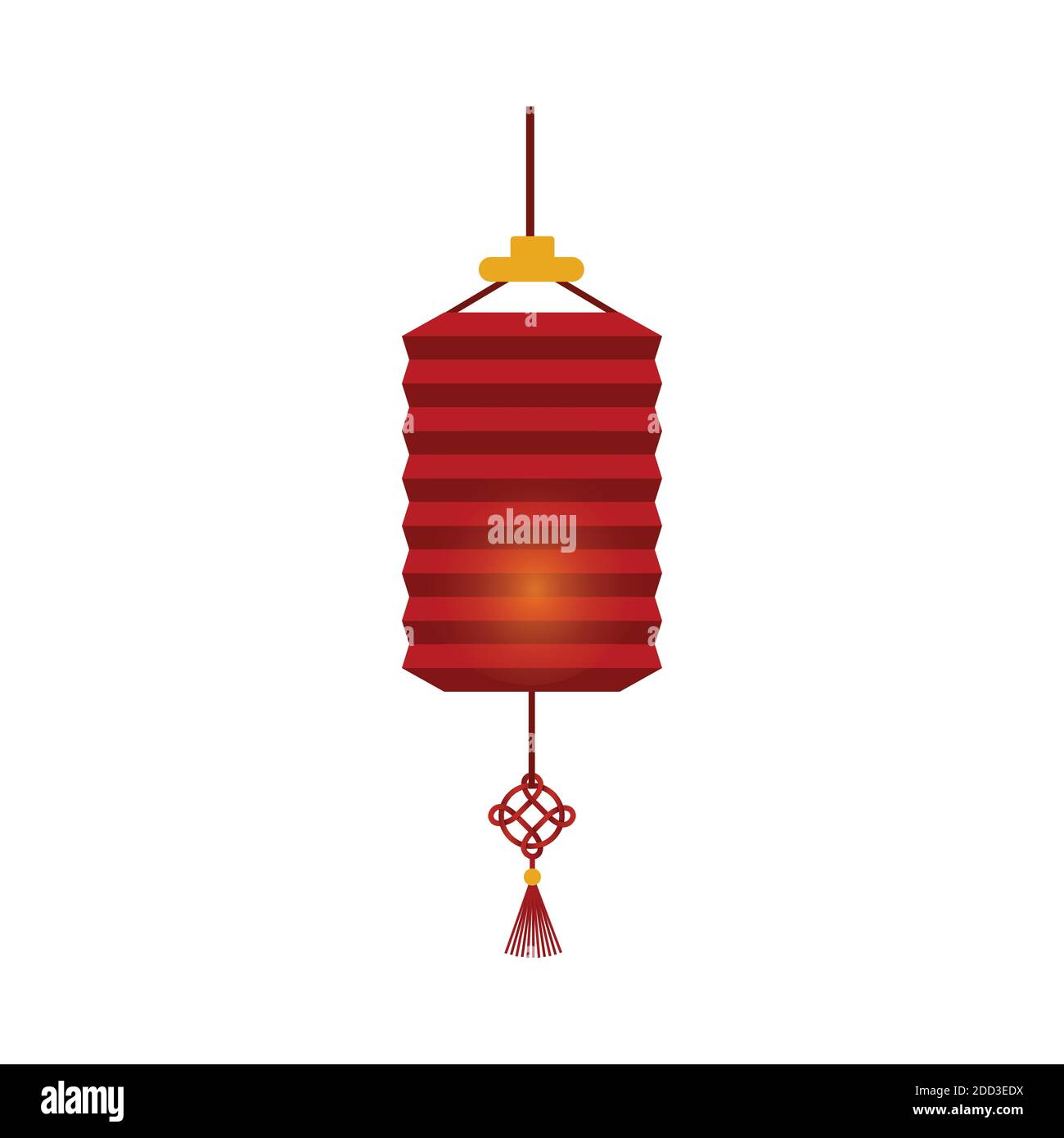 Red Chinese traditional paper lantern. Chinese New Year lantern