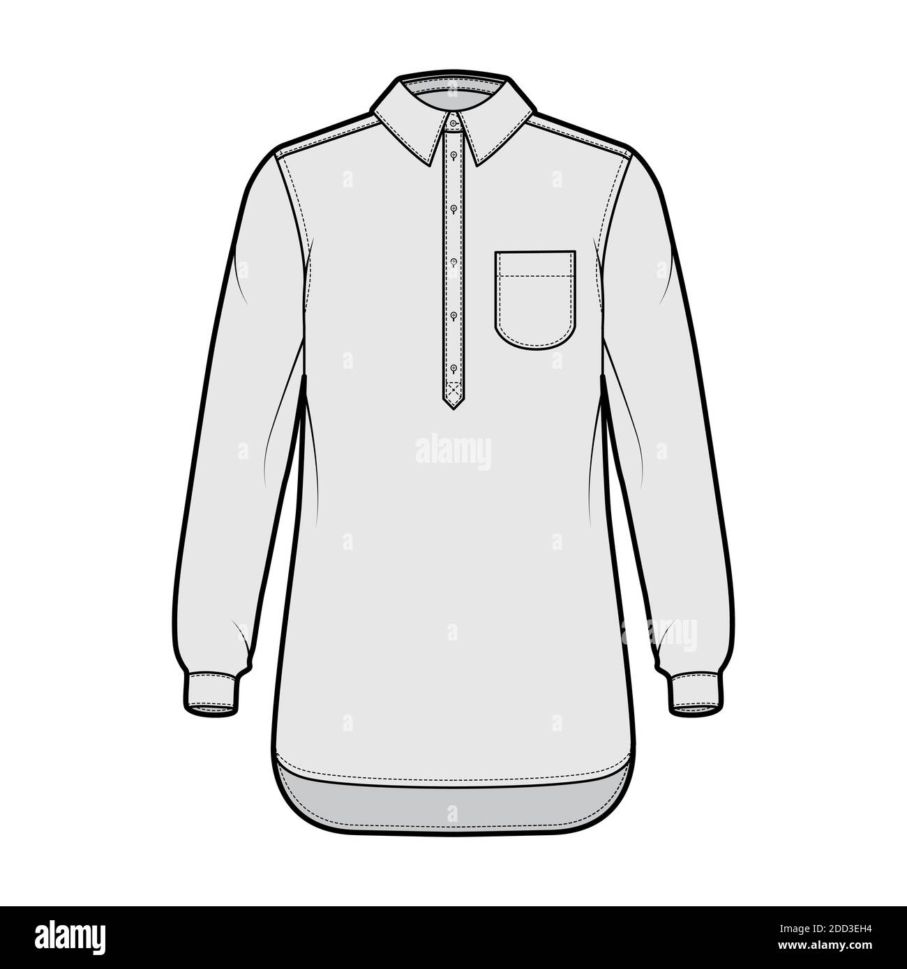 Shirt pullover technical fashion 