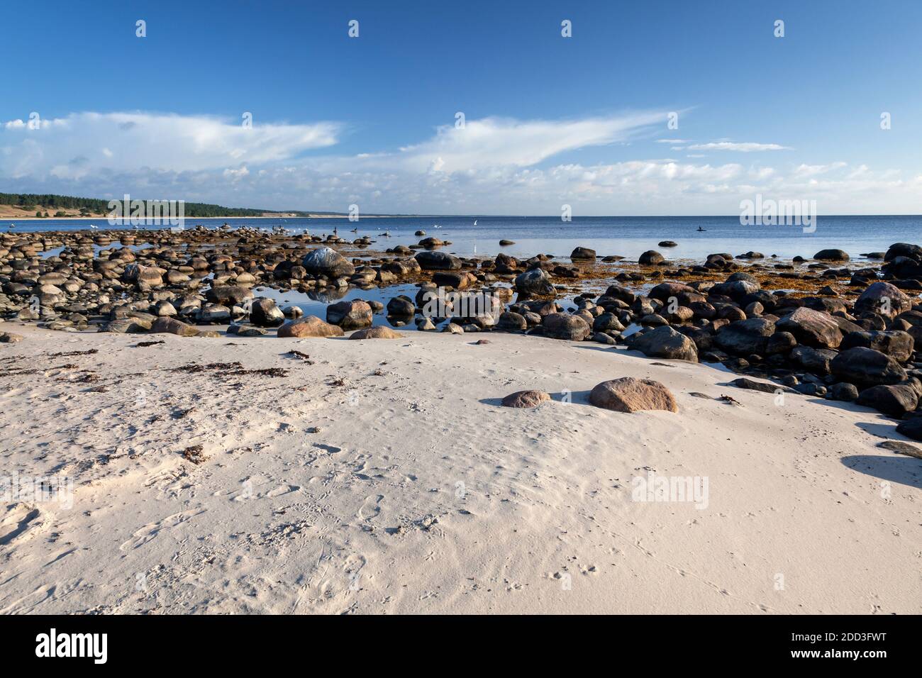 geography / travel, Sweden, Skane, Kivik, calculus at Baltic Sea beach in Vitemoella, Kivik, Skane, So, Additional-Rights-Clearance-Info-Not-Available Stock Photo