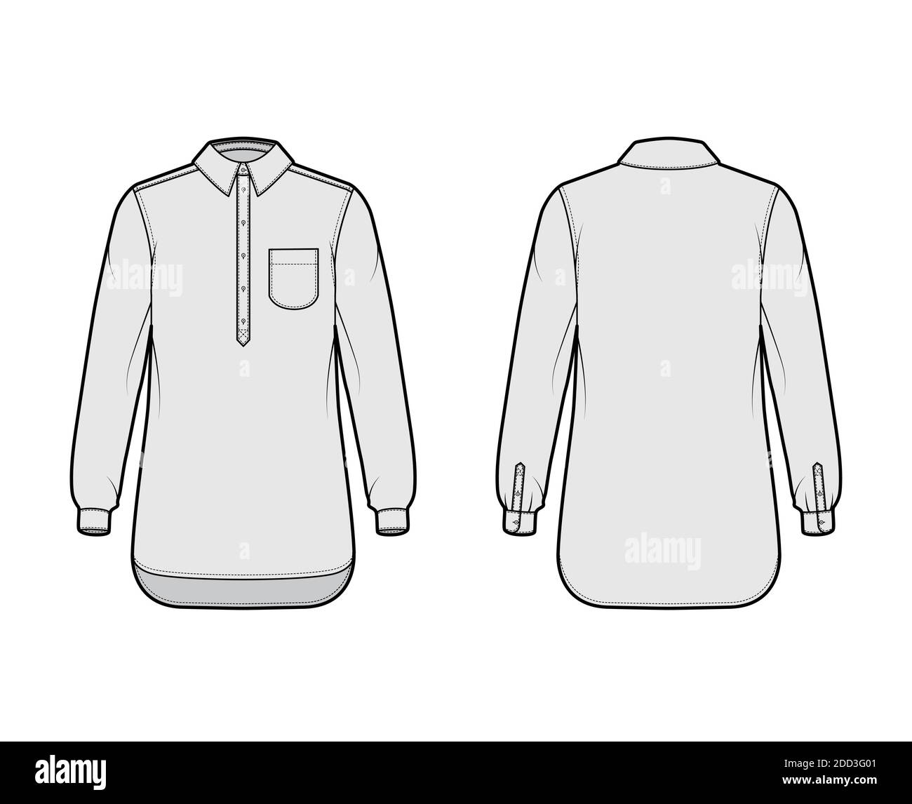 Shirt pullover technical fashion 