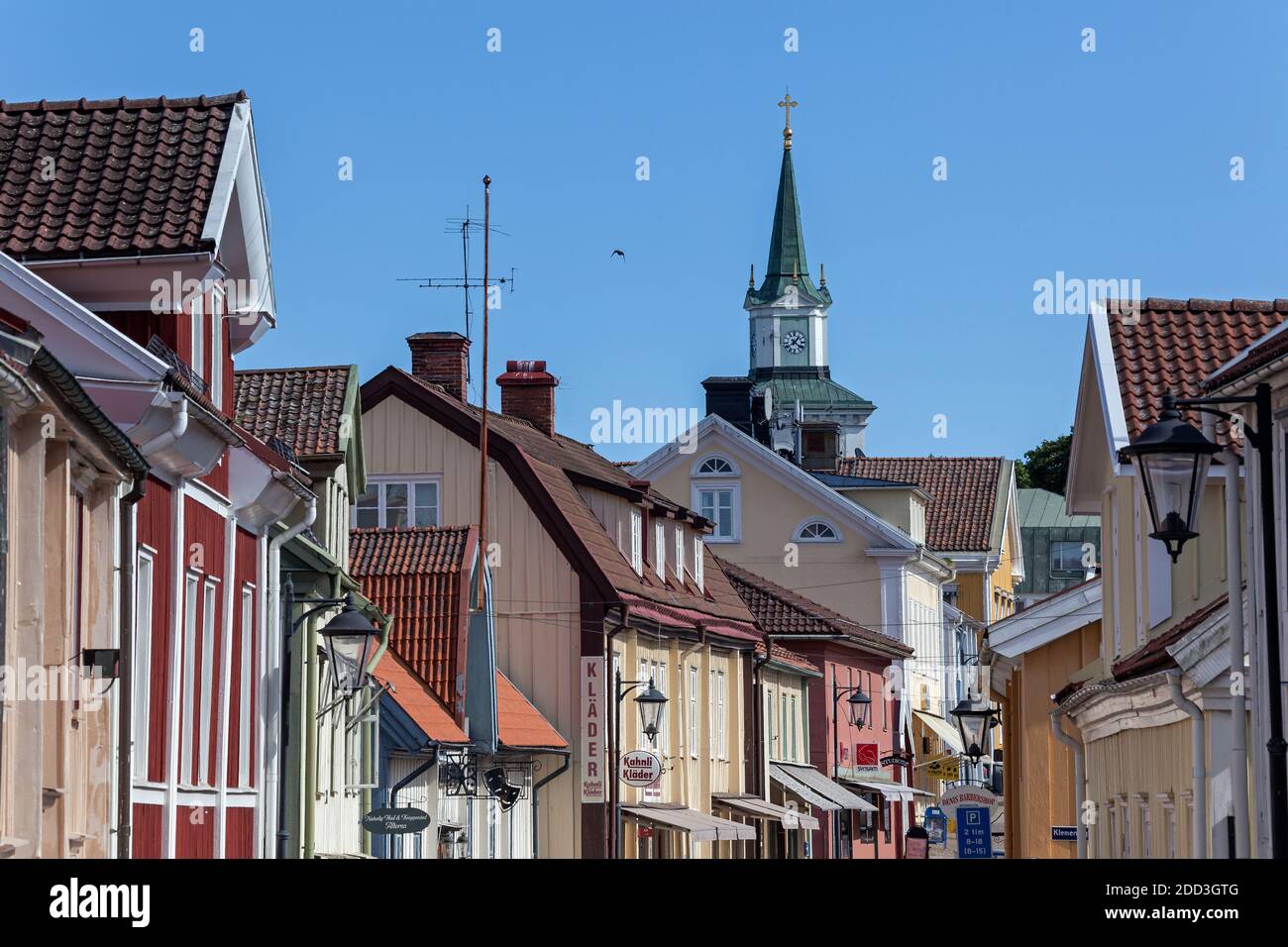 geography / travel, Sweden, squid, Vimmerby, inner city Vimmerby, Smaland, South Sweden, Additional-Rights-Clearance-Info-Not-Available Stock Photo