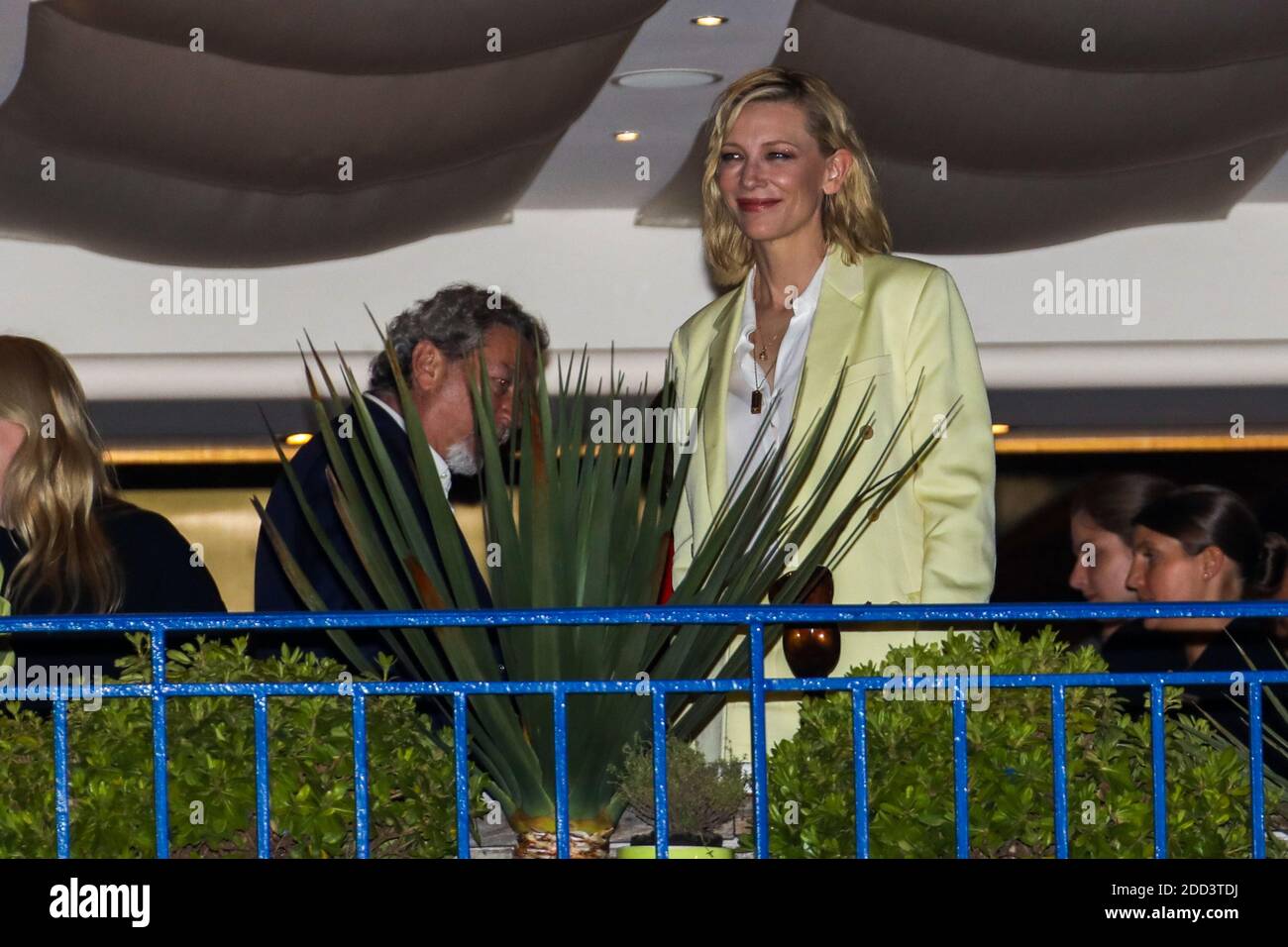 Australian actress and President of the Jury Cate Blanchett poses on May 7, 2018 on the balcony of the Grand Hyatt Cannes Hotel Martinez on the eve of the opening ceremony of the 71st edition of the Cannes Film Festival in Cannes, southern France. Photo by David Boyer/ABACAPRESS.COM Stock Photo