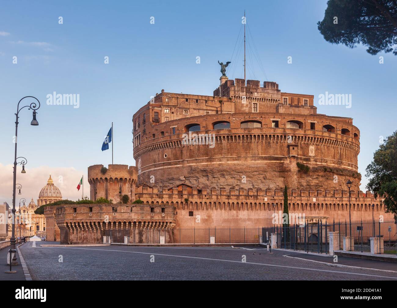 The Mausoleum of Hadrian or Castel Sant'Angelo circular 2nd-century ...