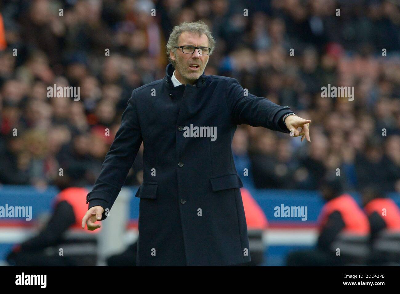 File photo PSG's coach Laurent Blanc during the French First League
