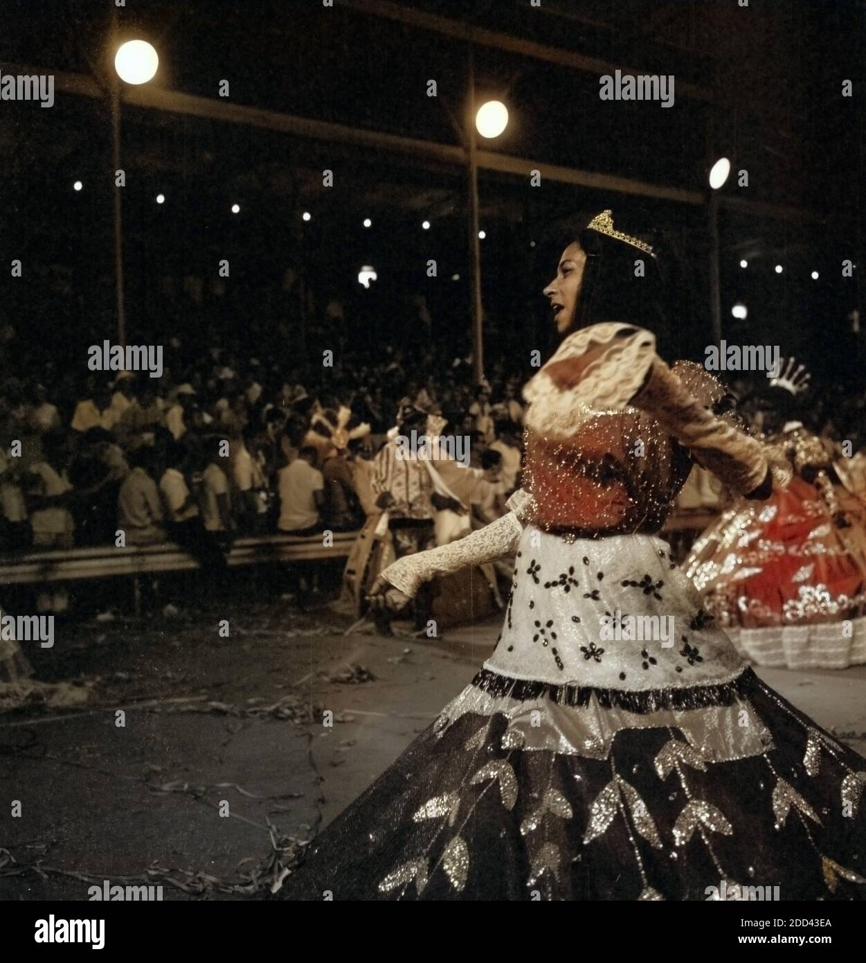 Karneval in Rio de Janairo, Brasilien 1966. Carnival in Rio de Janairo, Brazil 1966. Stock Photo