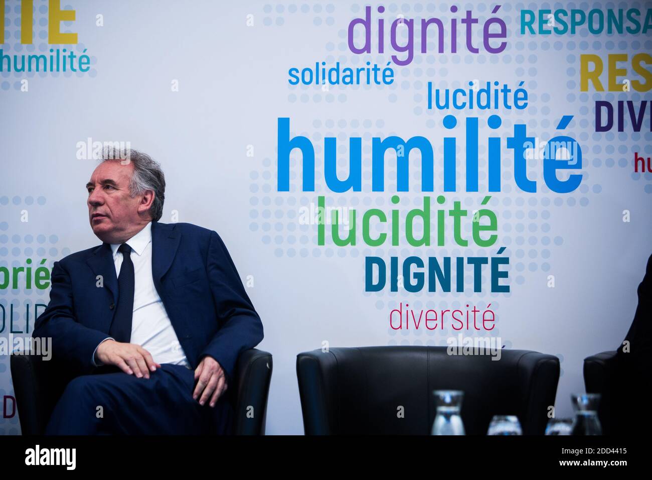 Head Of The MoDem Centrist Party Francois Bayrou Attends The ...