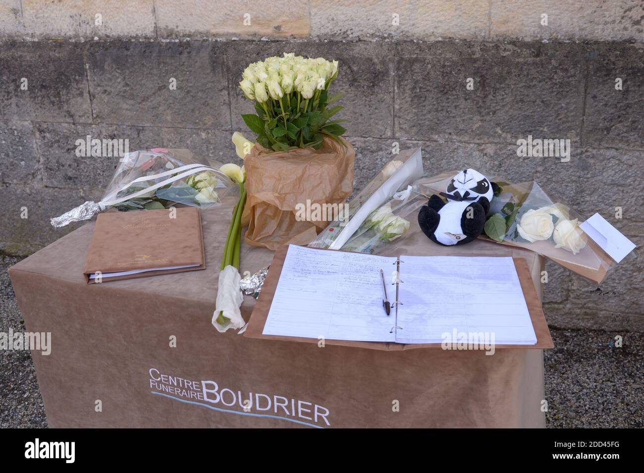 Funeral ceremony of Maelys de Araujo, 9 years old girl murdered in